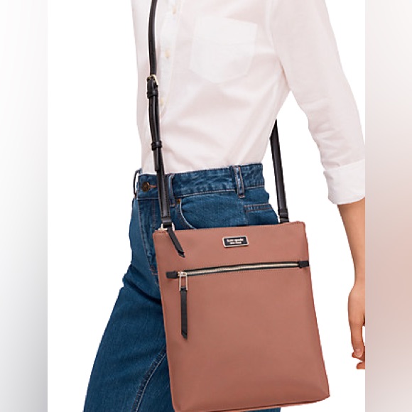 Kate Spade New York Dawn Flat Crossbody Bag Purse Satchel Travel Everyday